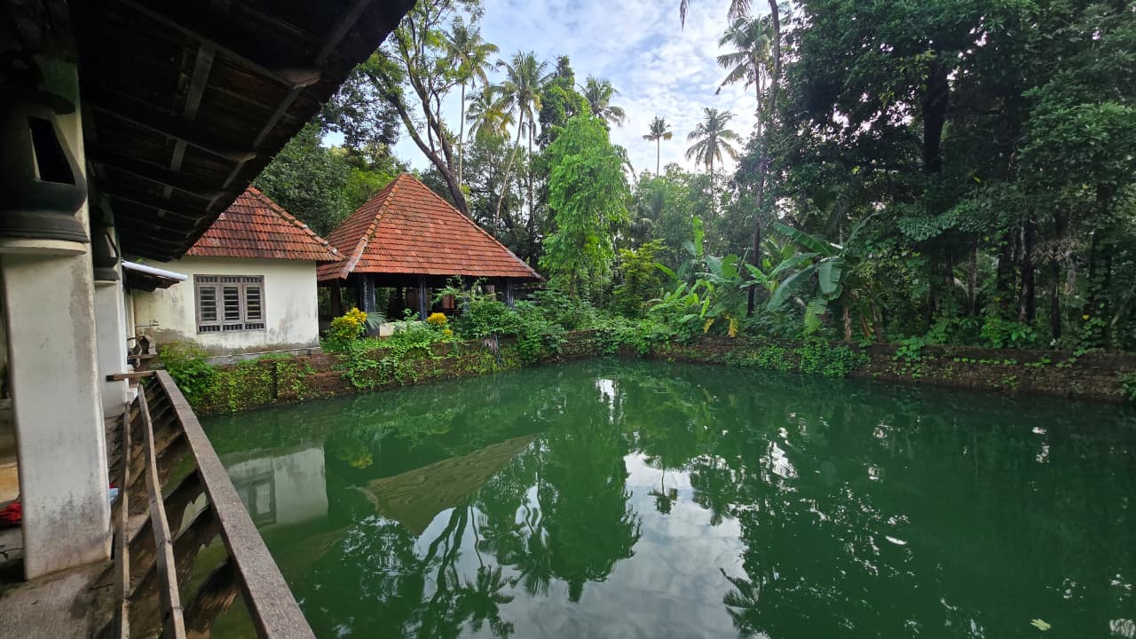 The sacred temple pond